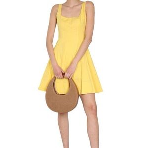 Staud yellow wells dress